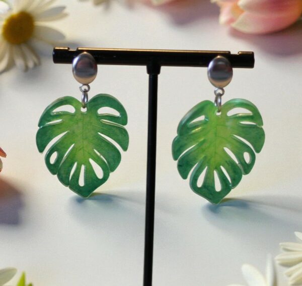 Boucles d’oreilles Feuilles de Monstera