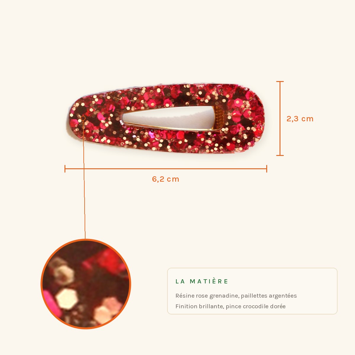 Ninette · Goutte grenadine mouchetée – Image 2