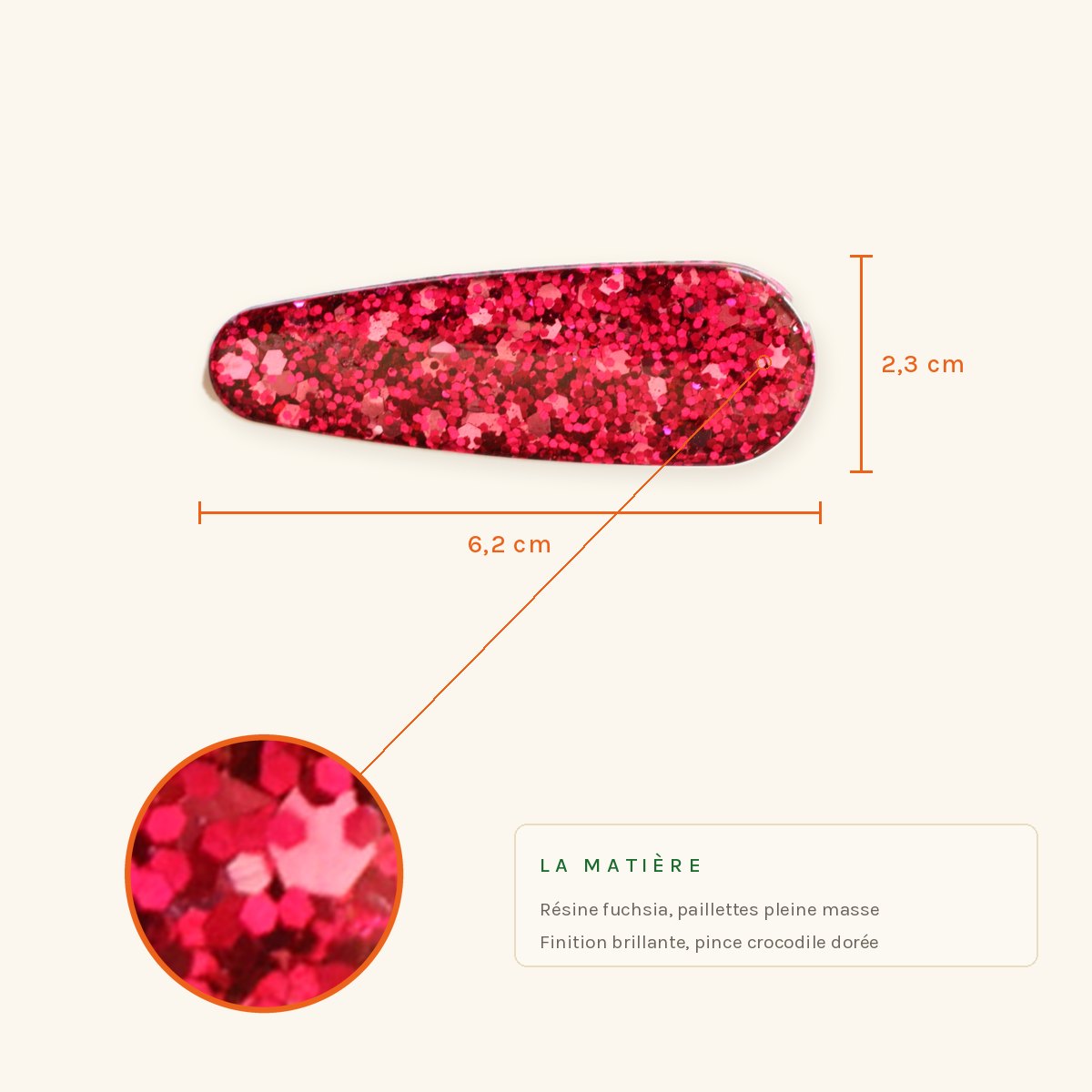 Ninette · Goutte pleine fuchsia – Image 2
