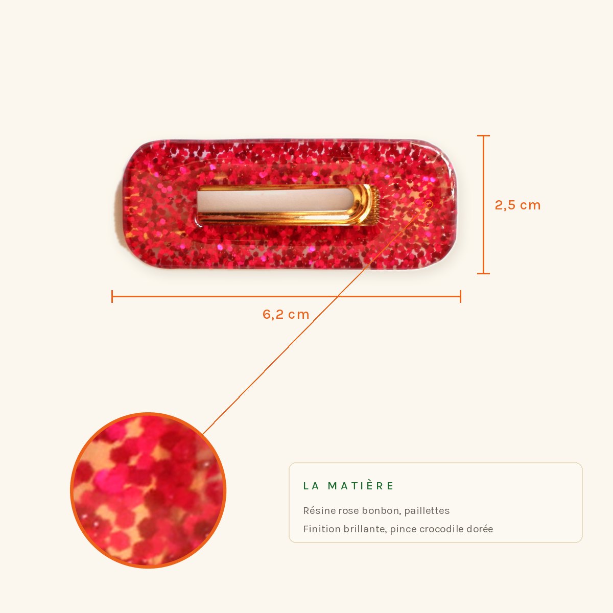Georgette · Rectangle bonbon – Image 2