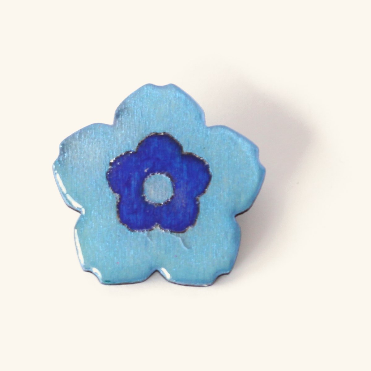 Claudette · Fleur bleu ciel