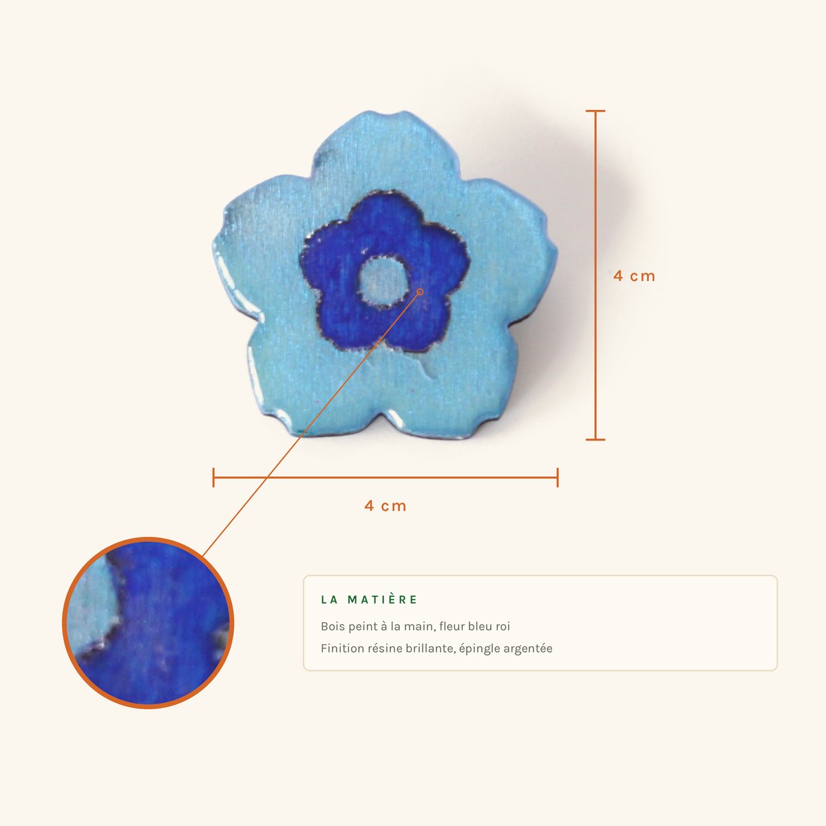 Claudette · Fleur bleu ciel – Image 2
