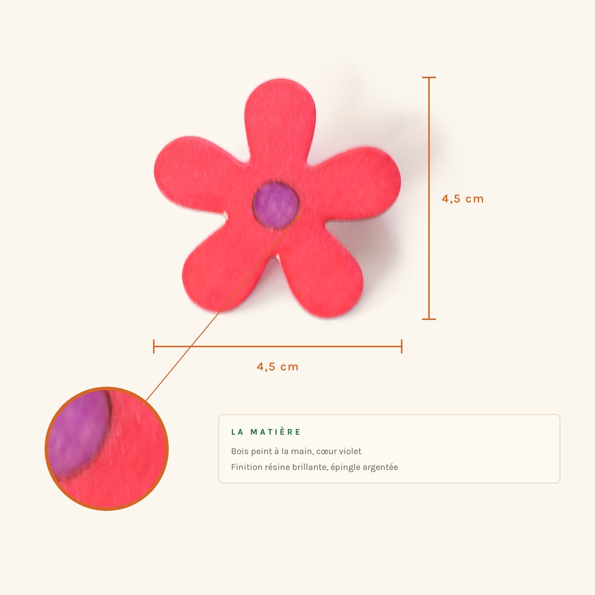 Denise · Grande fleur rose – Image 2