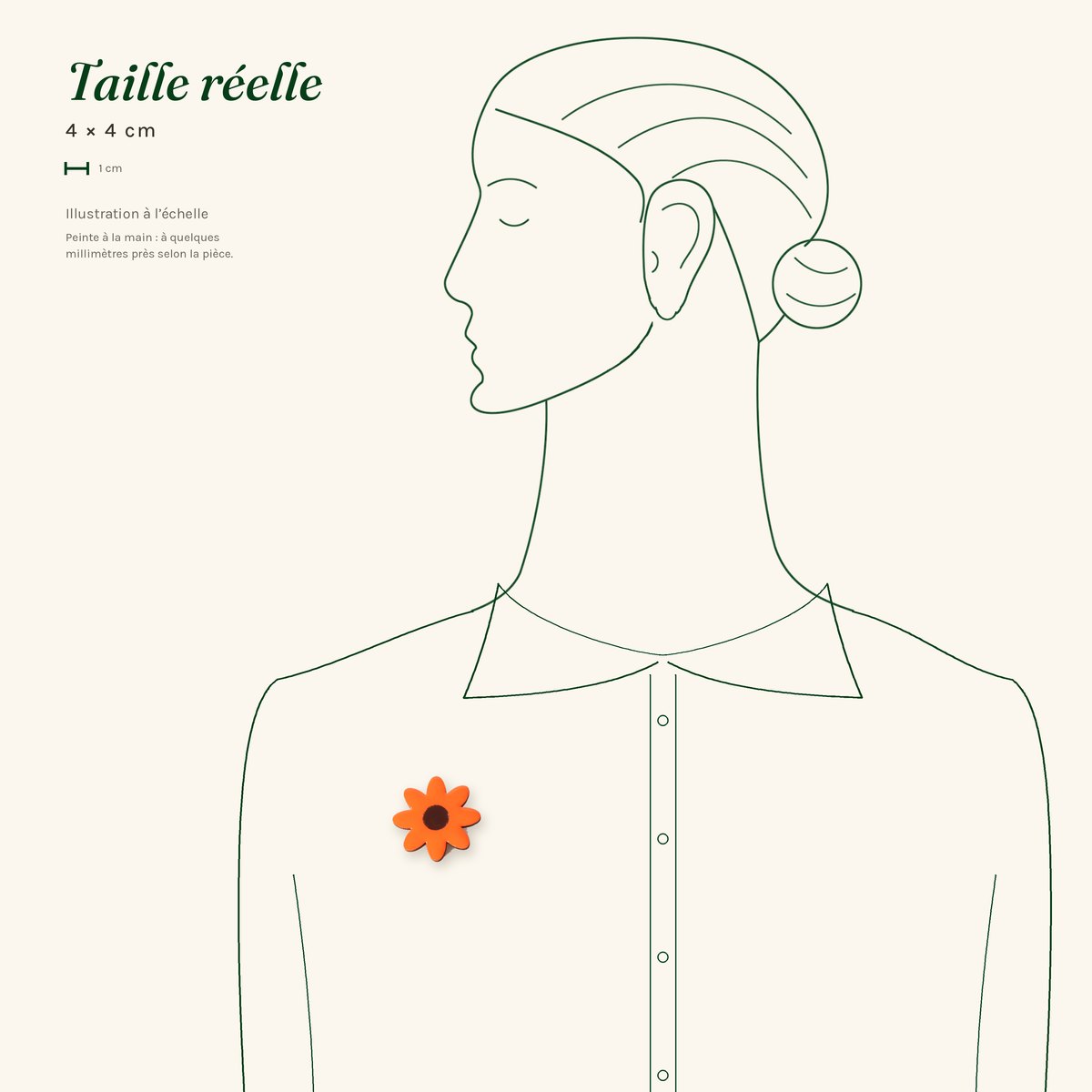 Jeannine · Marguerite orange – Image 3