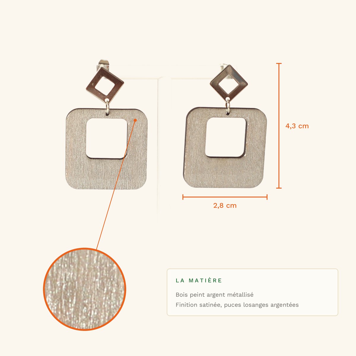 Jeannine · Carré argenté – Image 2