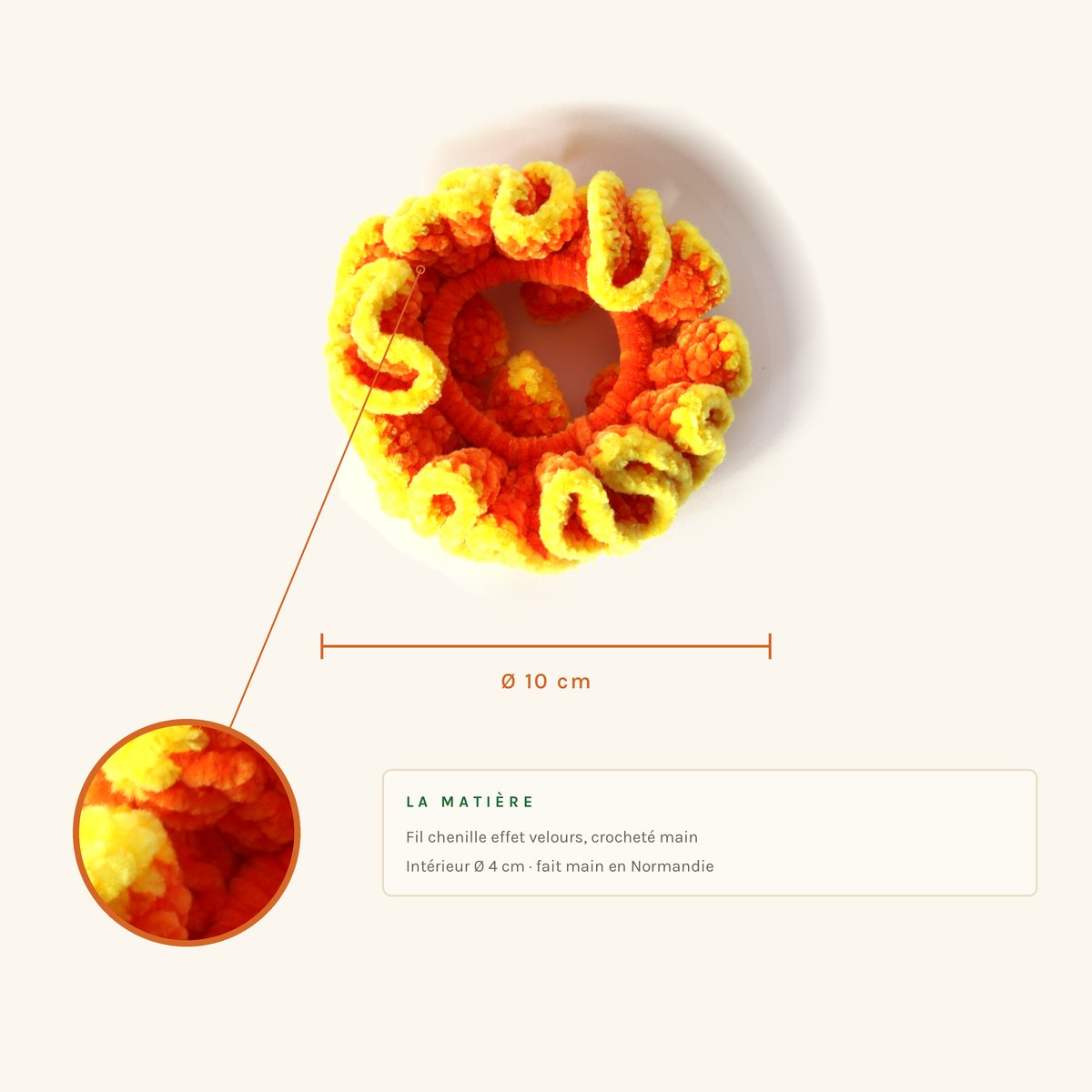 Josette · Bicolore jaune et orange – Image 2