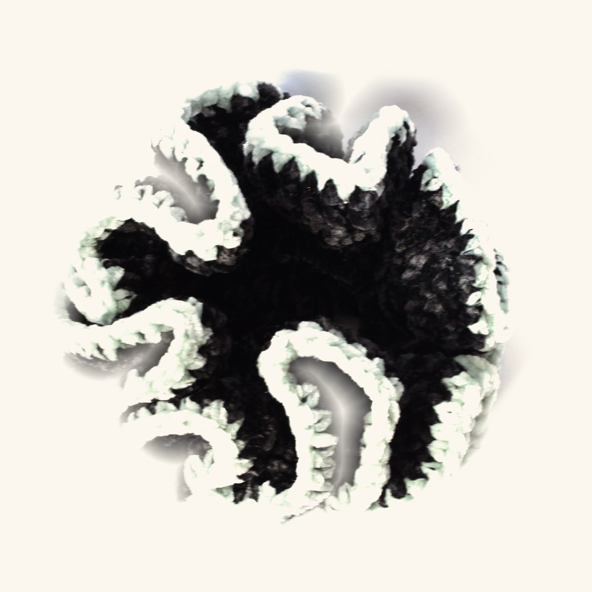 Paulette · XXL noir et vert d’eau