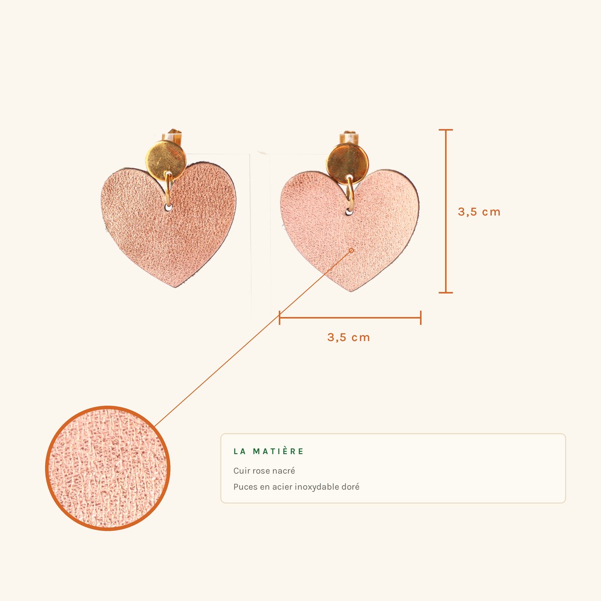 Agathe · Cœur rose nacré – Image 2