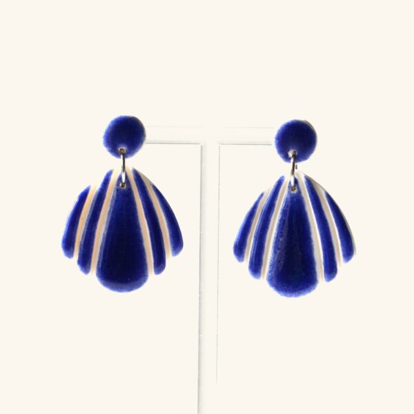 Marcelle · Coquillage bleu faïence