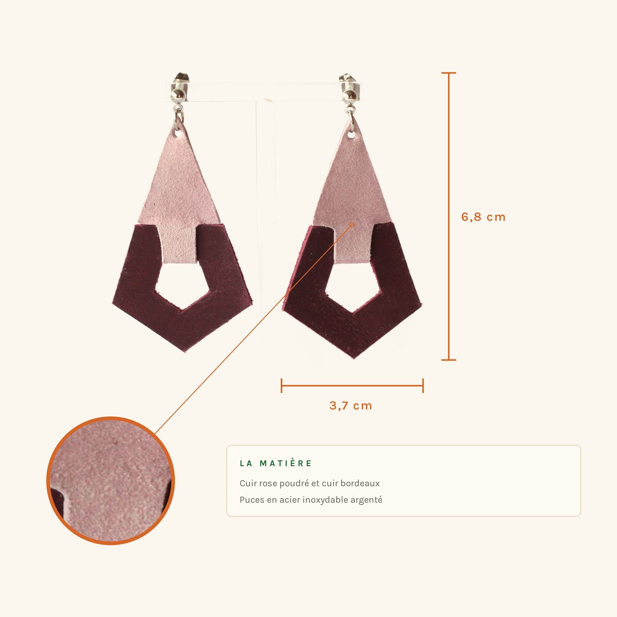 Albertine · Écusson rose et bordeaux – Image 2