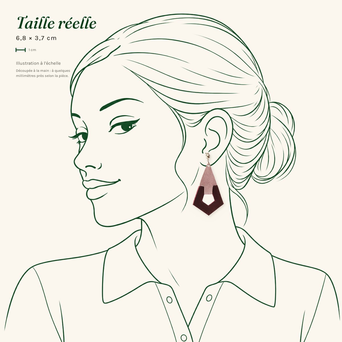 Albertine · Écusson rose et bordeaux – Image 3
