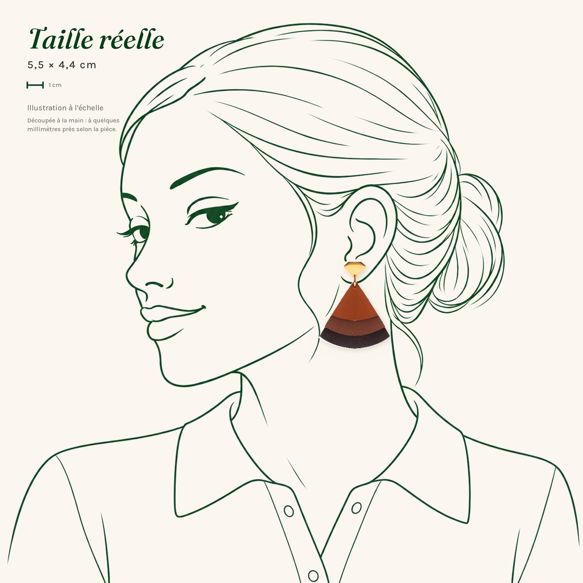 Colette · Éventail cognac et chocolat – Image 3