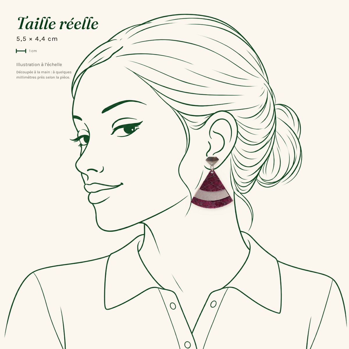 Colette · Éventail prune python – Image 3