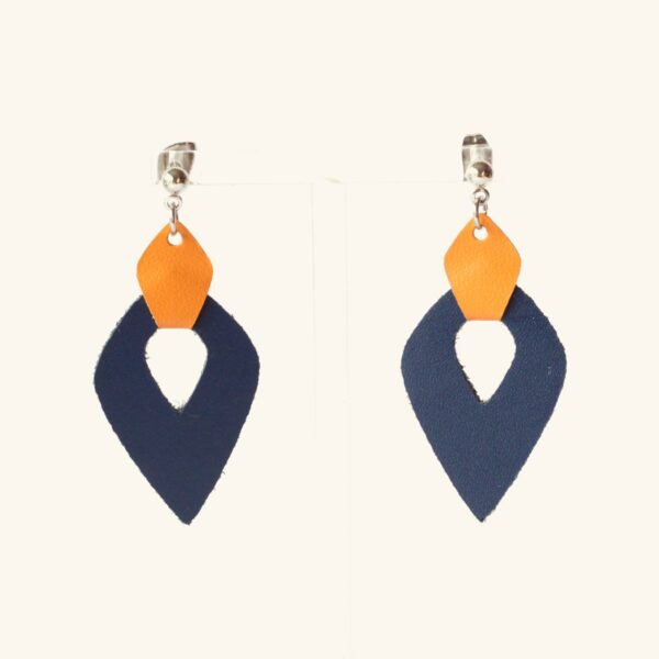 Viviane · Flamme bleu marine et orange