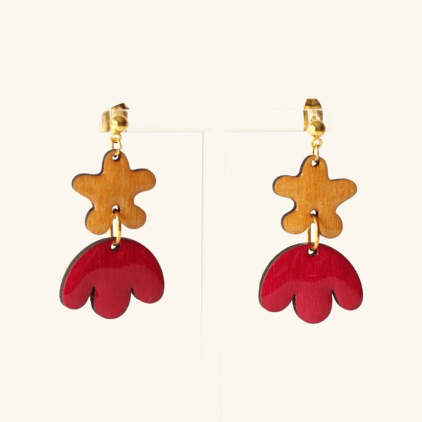 Andrée · Fleur dorée et rouge