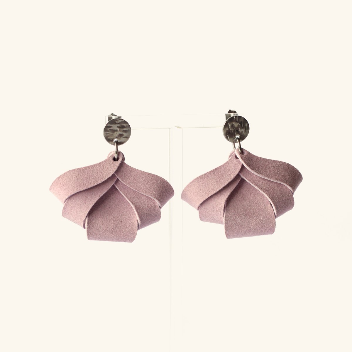 Irène · Fleur plissée vieux rose