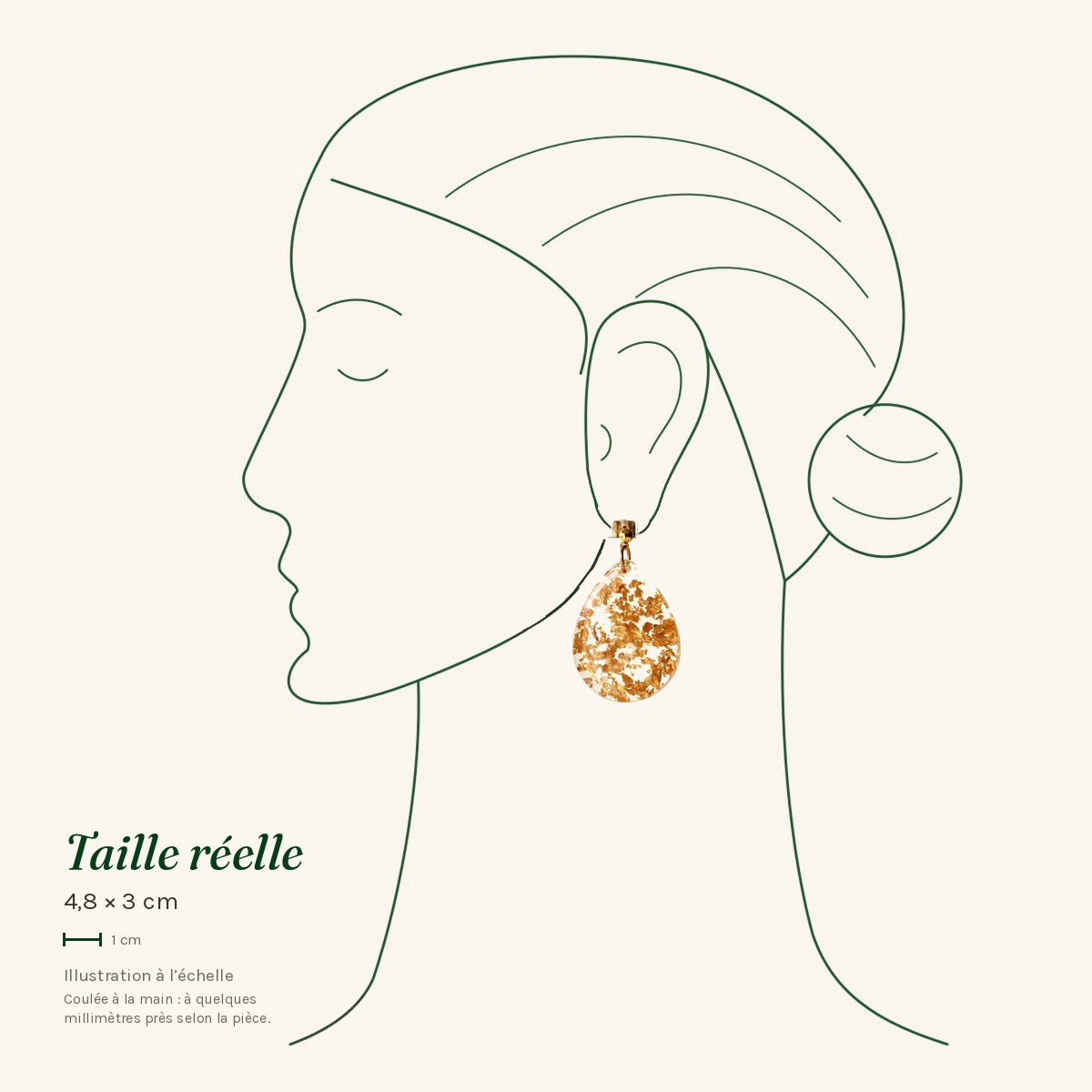 Solange · Goutte feuille dorée – Image 3