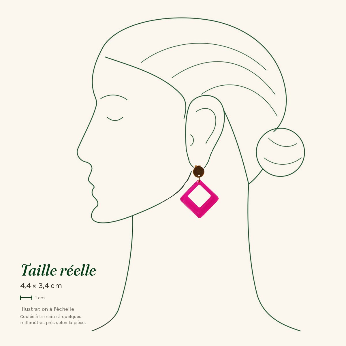 Ginette · Losange fuchsia – Image 3