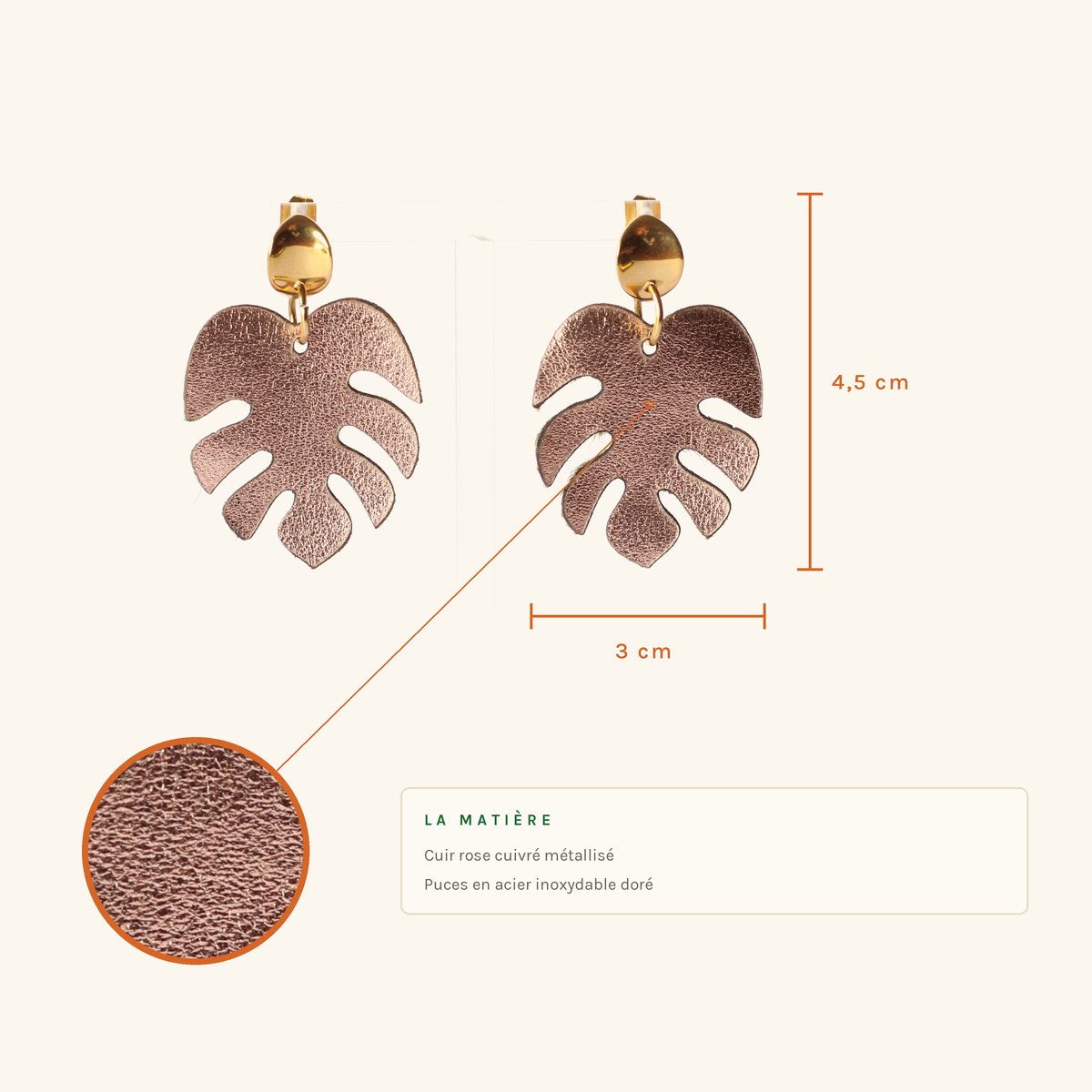 Lola · Monstera rose cuivré – Image 2