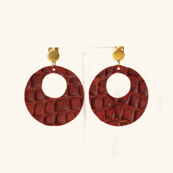 Rolande · Petite créole croco rouge