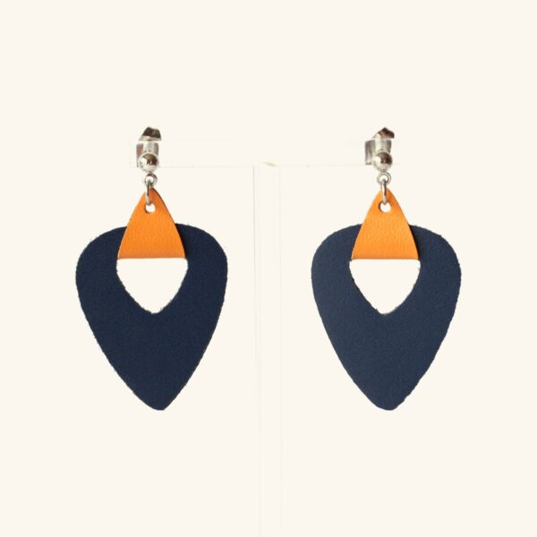 Marthe · Pique ardoise et orange