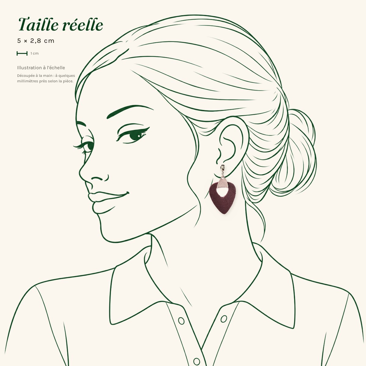 Marthe · Pique prune et rose poudré – Image 3