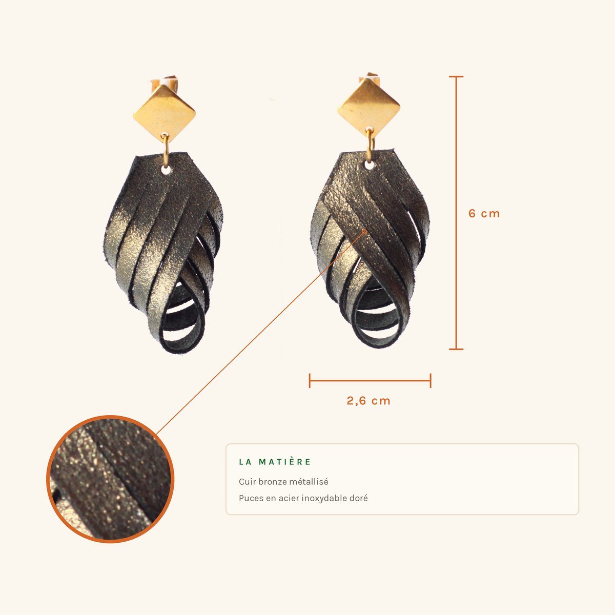 Adèle · Torsade bronze – Image 2