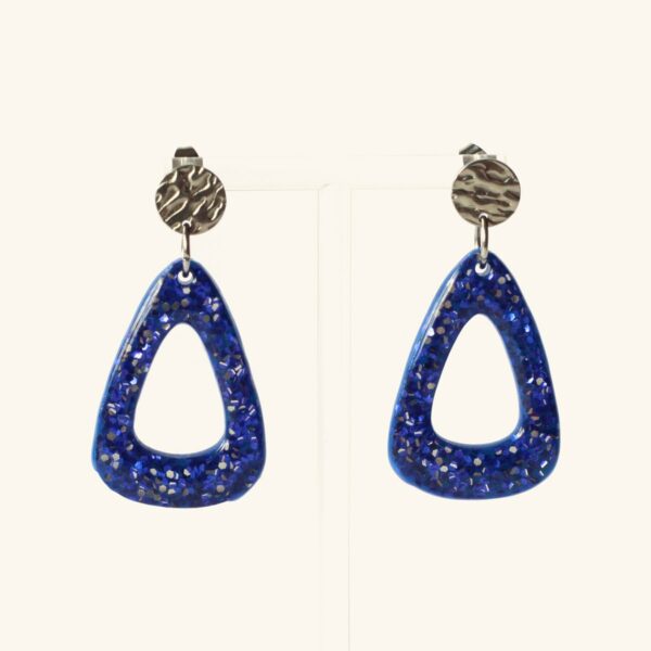 Renée · Triangle bleu nuit pailleté